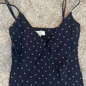 Summer midi dress with slit in front